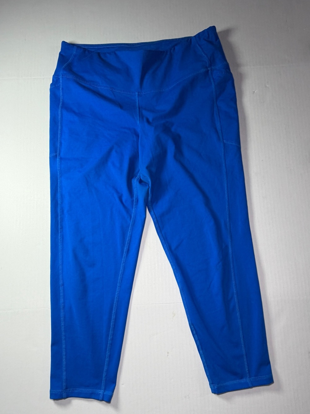 DSG Women’s Blue Cropped Leggings XL High Rise Athletic Workout